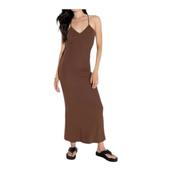wild fable Dresses & Skirts - ❤️2/$20 NWT wild fable Maxi Sheath Dress- Dark Brown Size L
